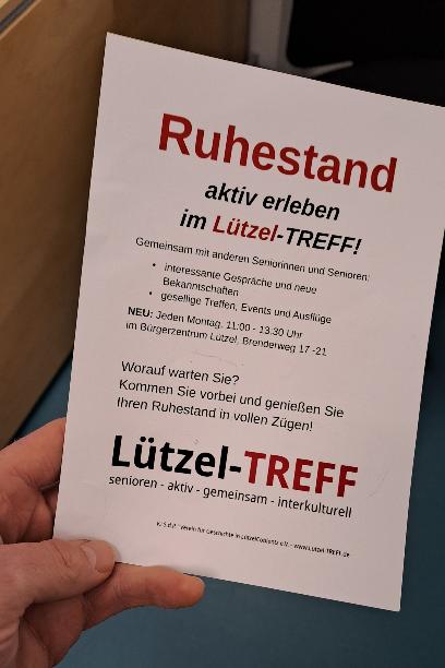 Flyer des Lützeltreffs