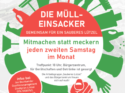 Ein Plakat der AG Mülleinsacker