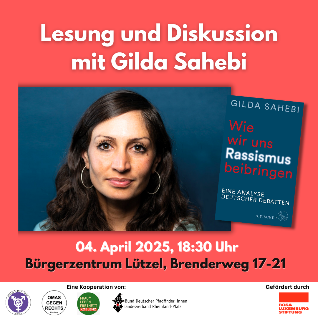 Ein Porträtfoto von Gilda Sahebi, der Referentin